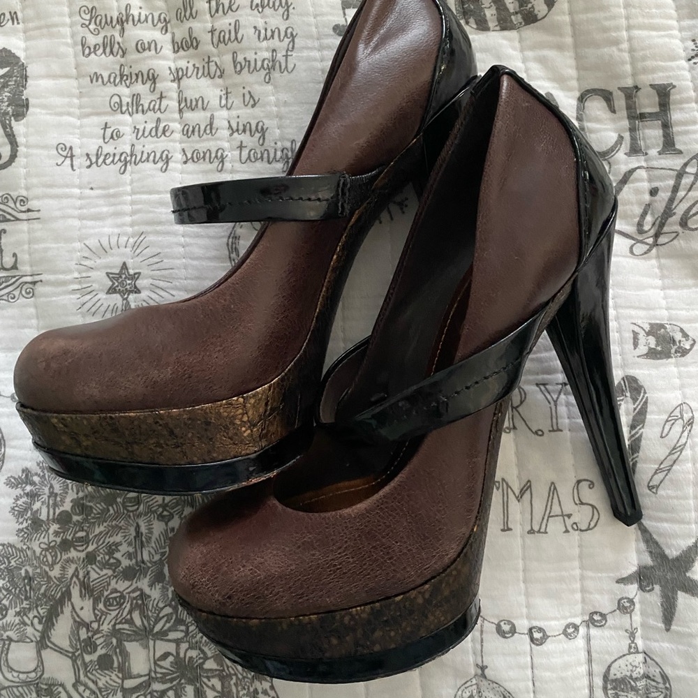 Brown heels